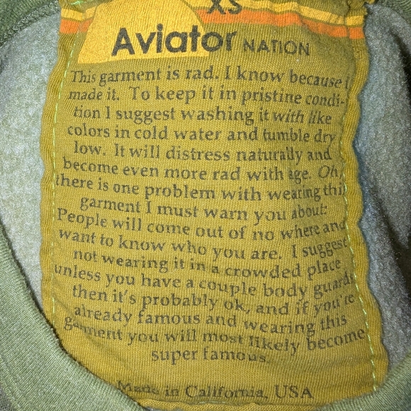 Aviator Nation Camo Men's XS Ladies Small - Picture 7 of 9